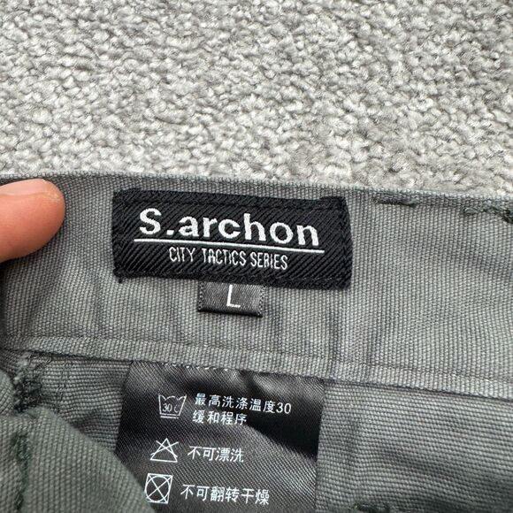 S. Archon City Tactics Series Cargo Pants Womens Large Gray Straight Leg 31x29.5 - Picture 3 of 16